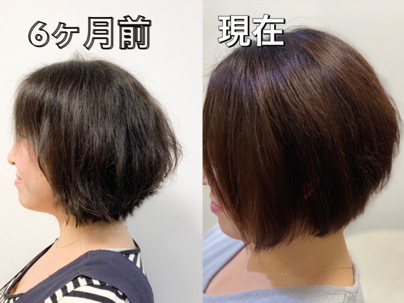 くせ毛を活かすカットをして半年後の髪型 Uih Universal Innovation Hair